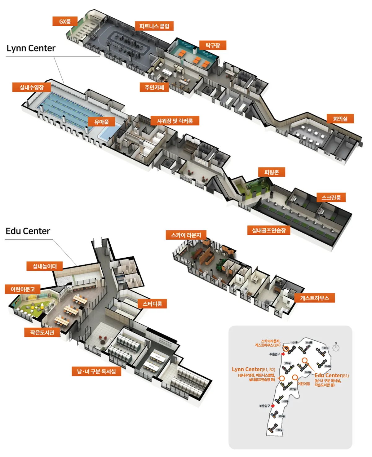 단지내 시설의 종류